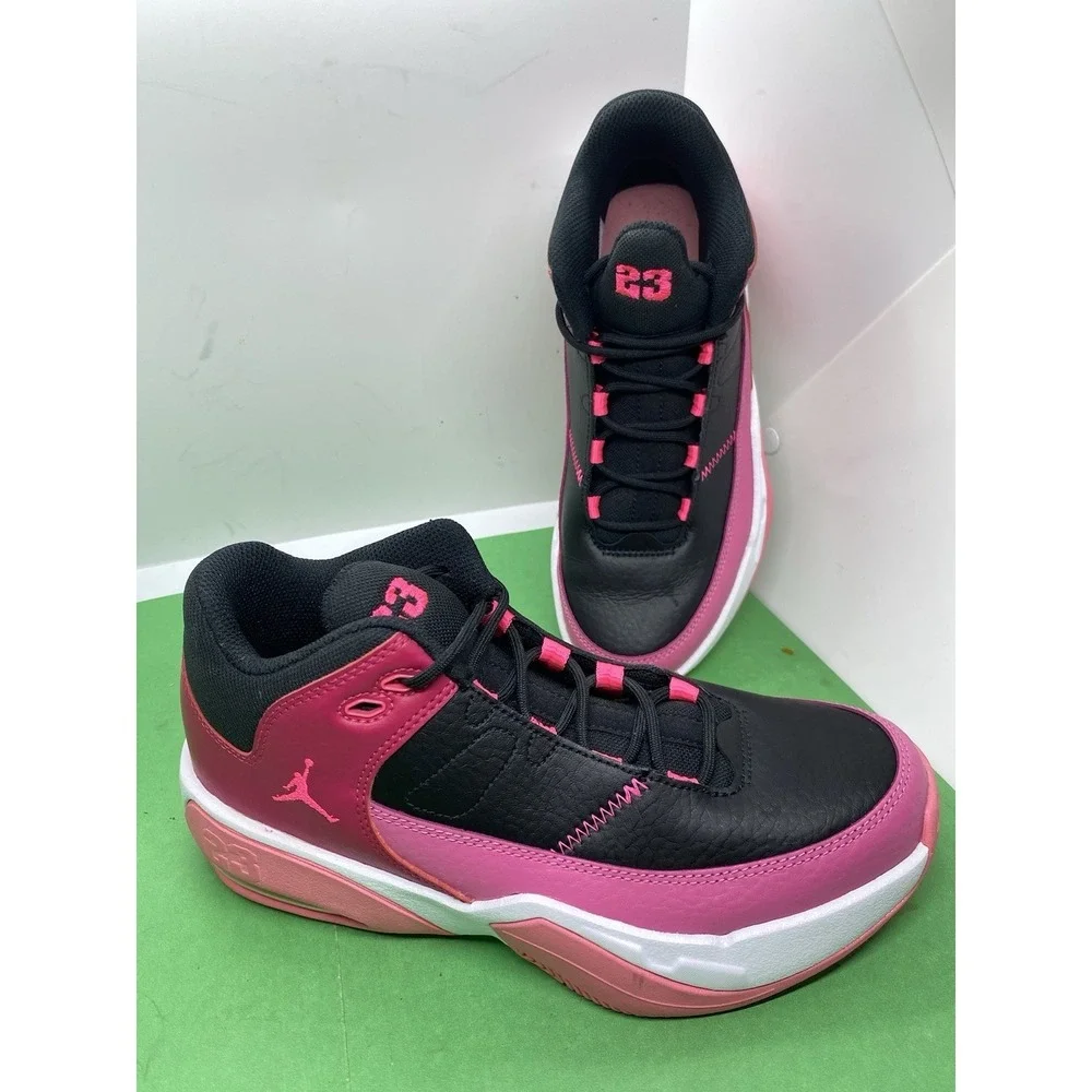 Nike Jordan Max Aura 3 DC1999-062 Black Pink Basketball Shoes Youth Size 5.5Y